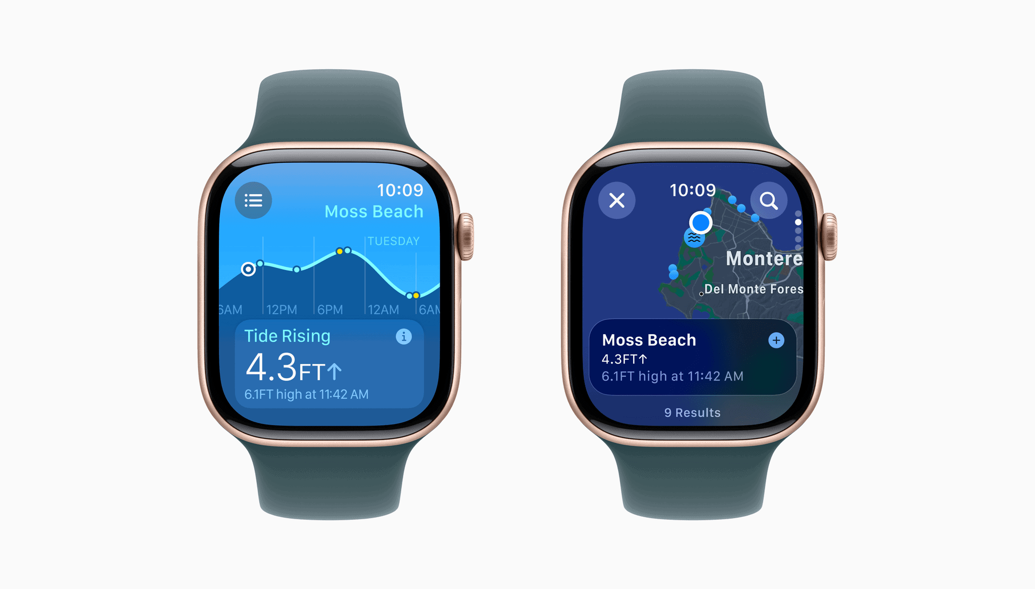 The new Tides app for Apple Watch.