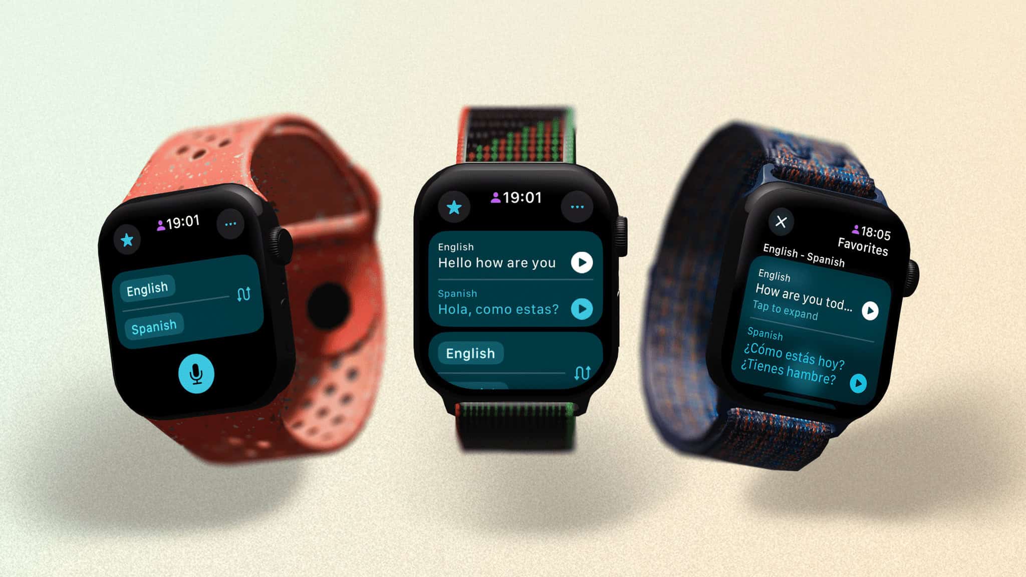 The Translate app on watchOS is identical to iOS. Just compare with the previous image.