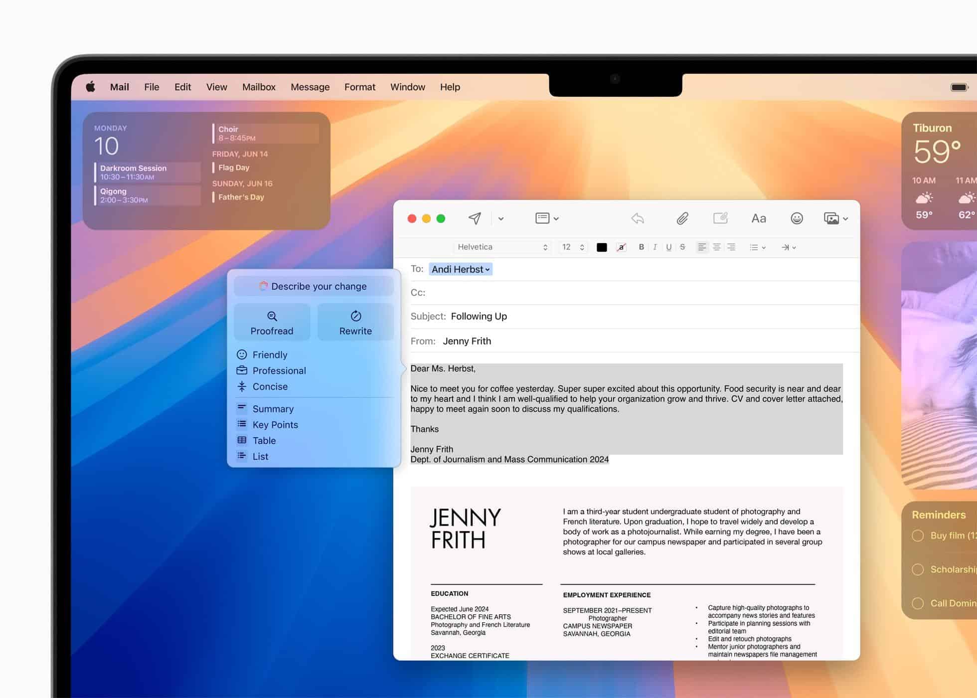 Writing Tools lets you describe your text changes in iOS 18.2, iPadOS 18.2, and macOS 15.2.