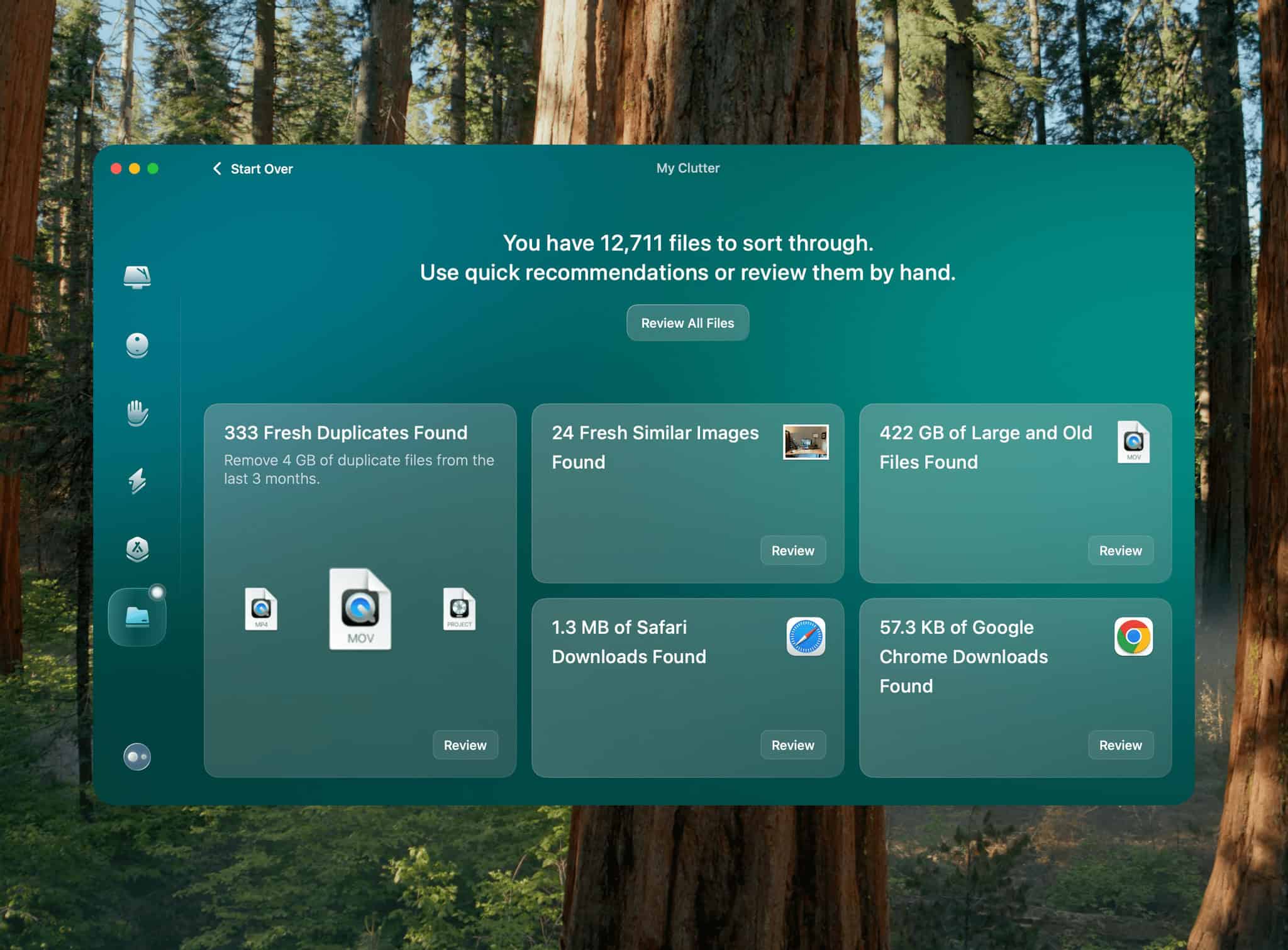The My Clutter scan may take a while if you have a lot of files.