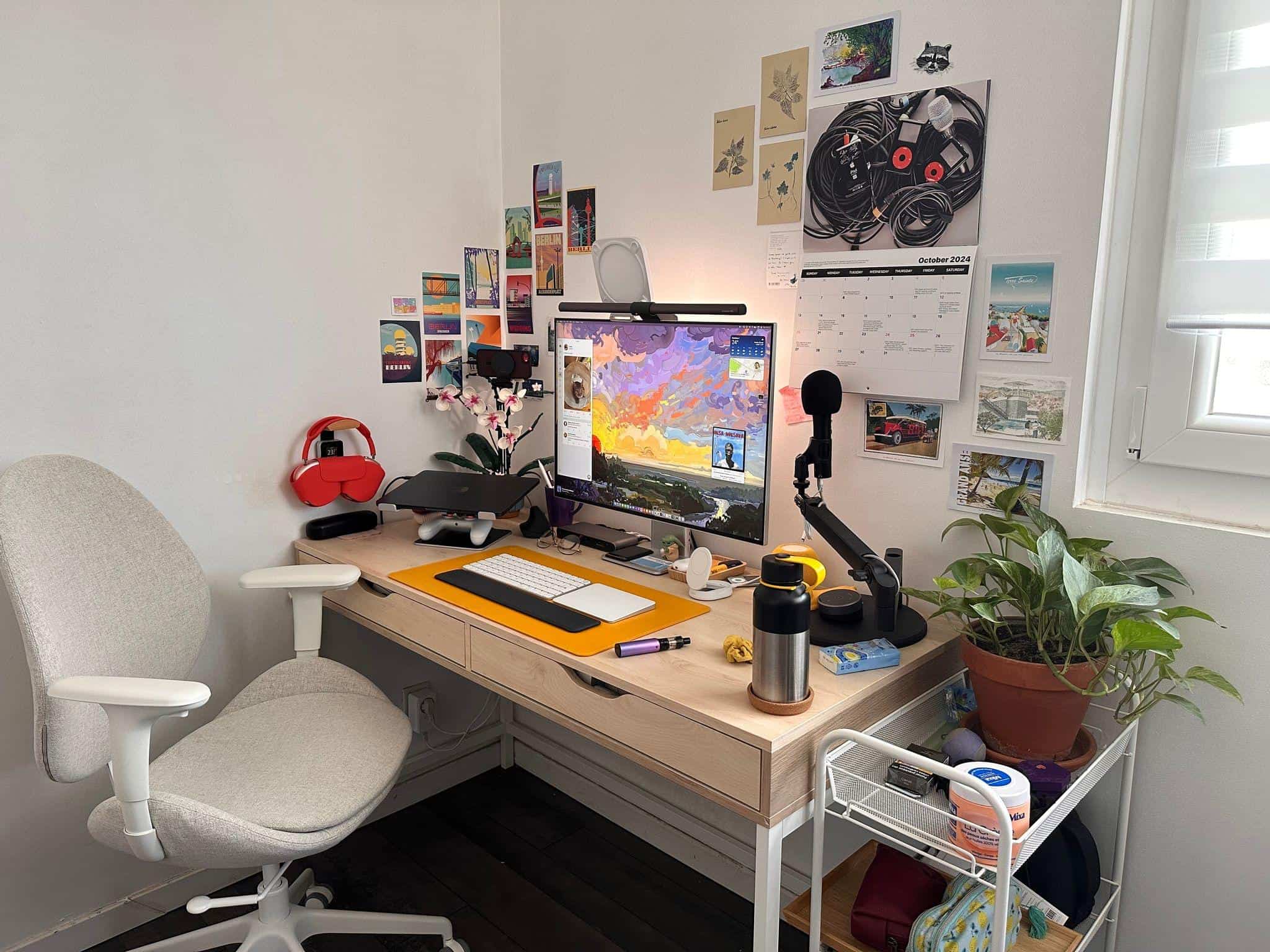 My desk corner in our main bedroom.