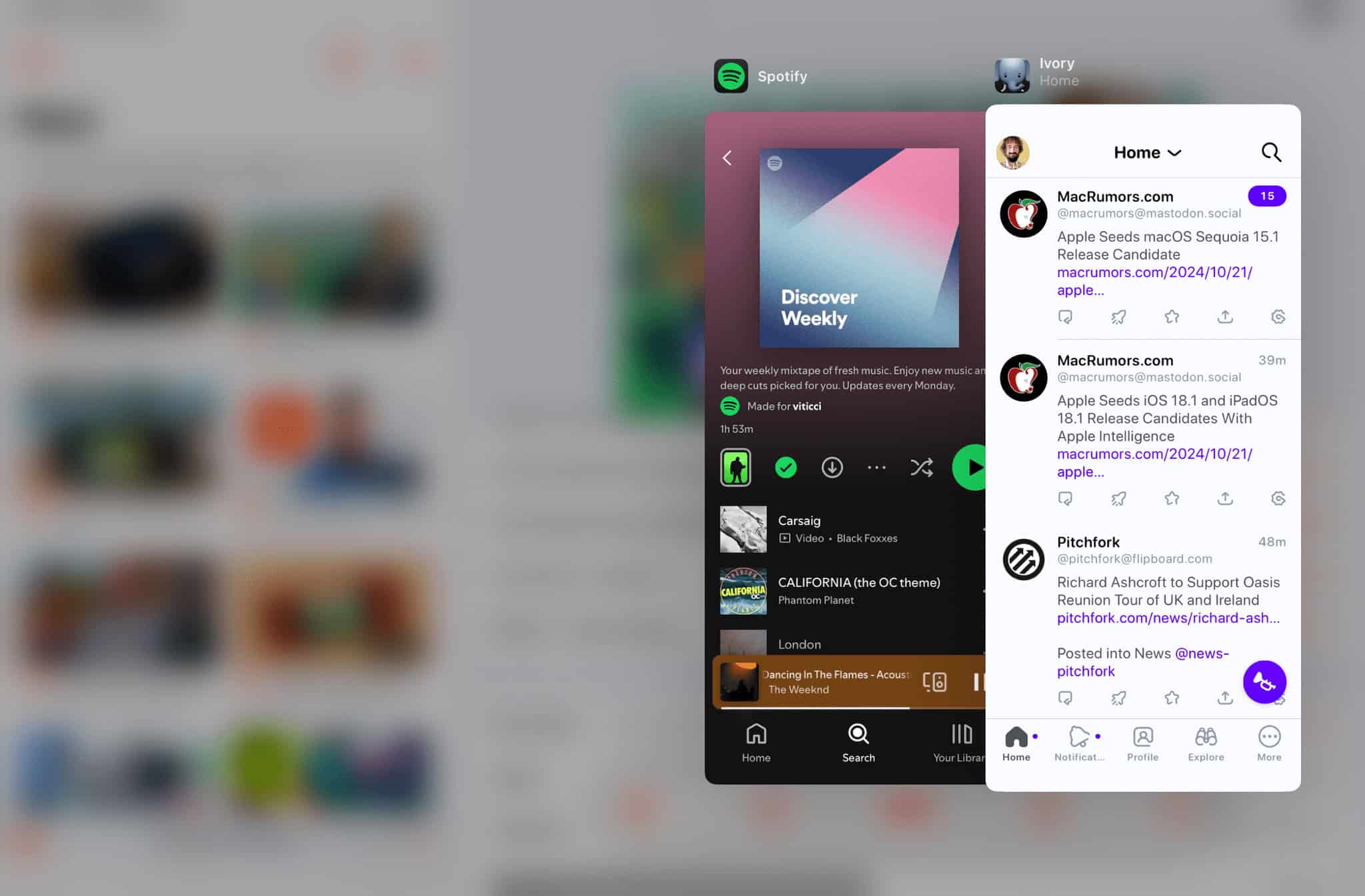 And don't forget: Slide Over comes with its own window picker, too!