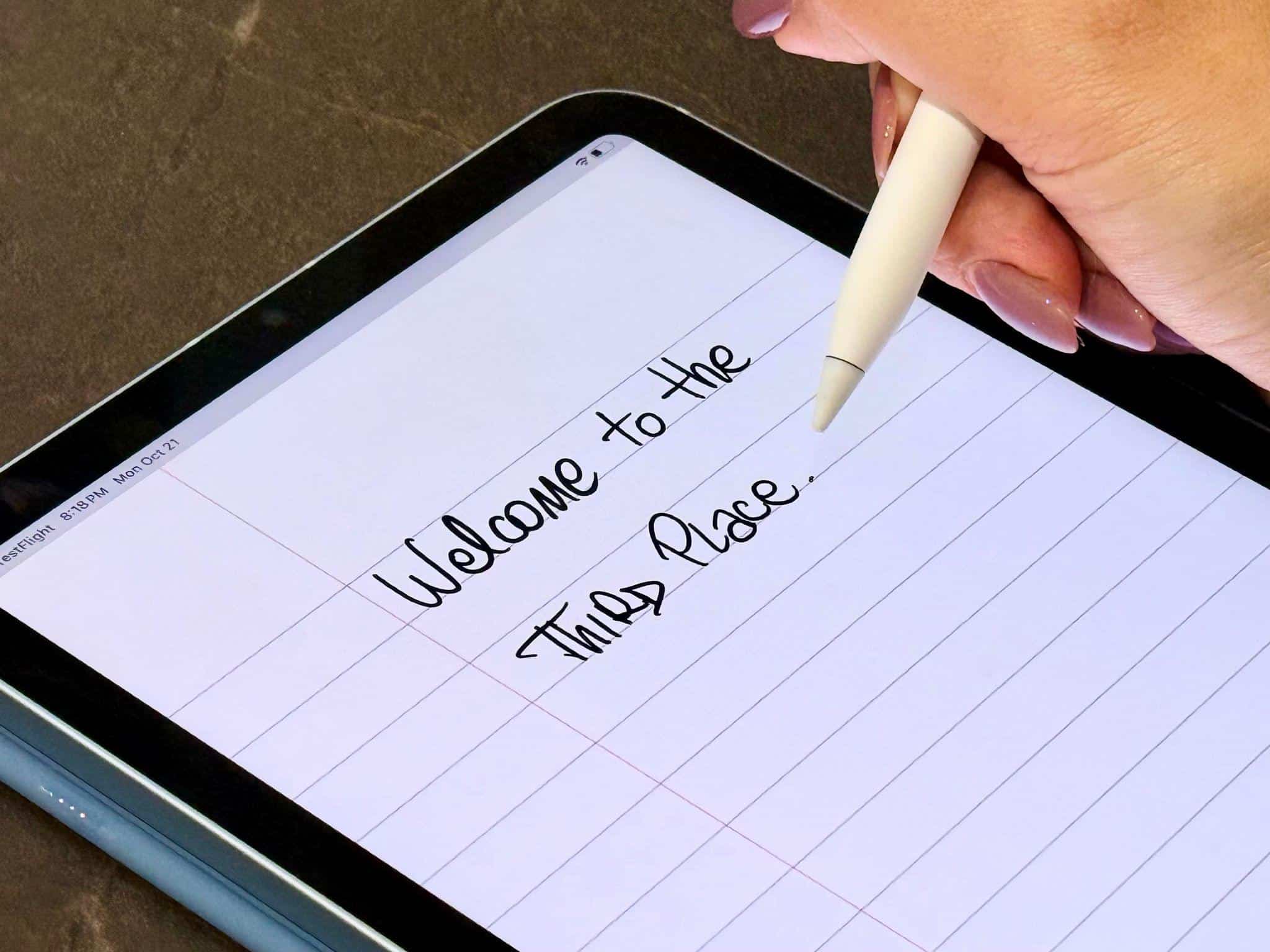 Silvia's much better handwriting with the Apple Pencil Pro, iPad mini, and [Steve Troughton-Smith's upcoming Notepad app](https://mastodon.social/@stroughtonsmith/113343155927102394).