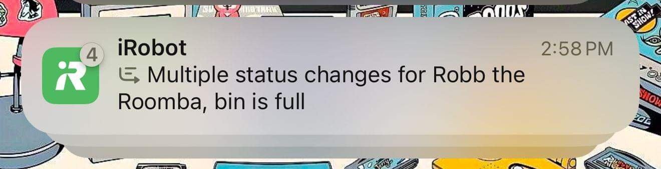 In other instances, notification summaries are more useful – like here, where I only really care about the most recent status change.