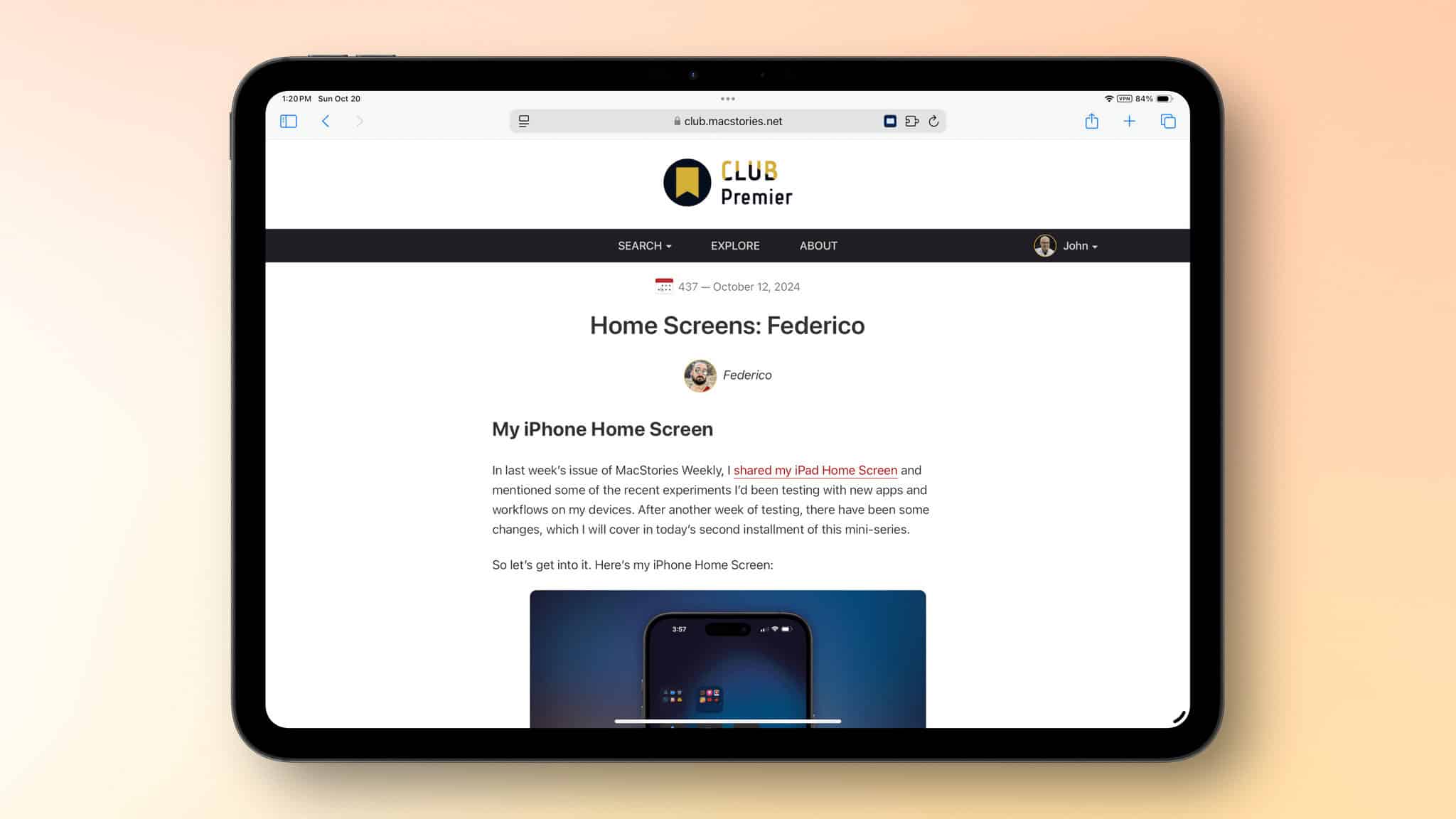 Club newsletters are available in our fully-searchable web app for Club MacStories+ and Premier members.