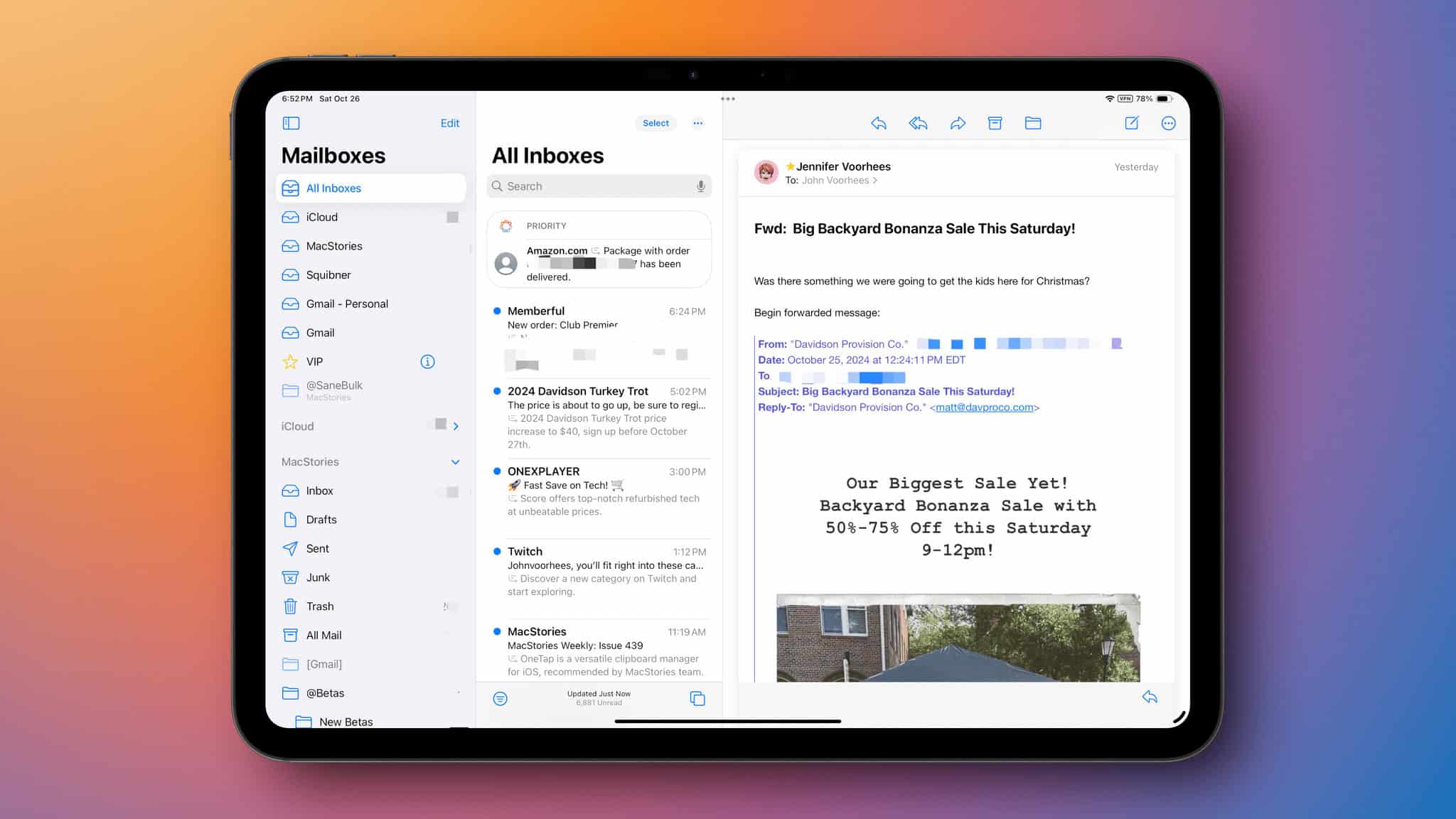 The Priority Inbox is a great concept, but more often than not, mine is full of Amazon delivery notifications and other messages I don't care about.