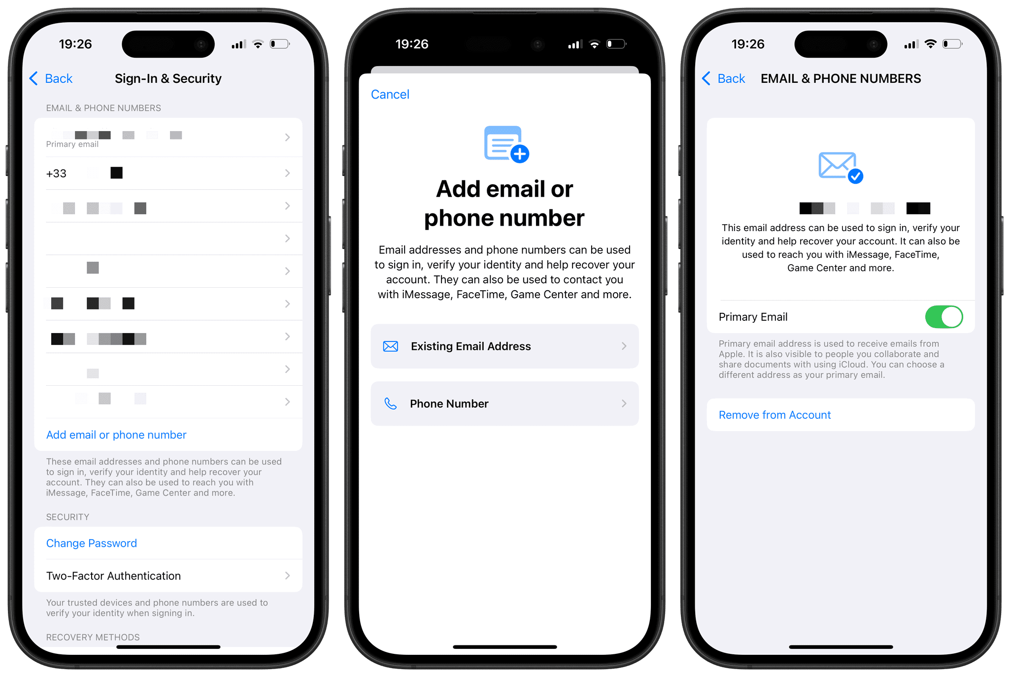 In iOS 18.1, you can set any email address associated with your Apple Account as the primary email to be used by Apple.