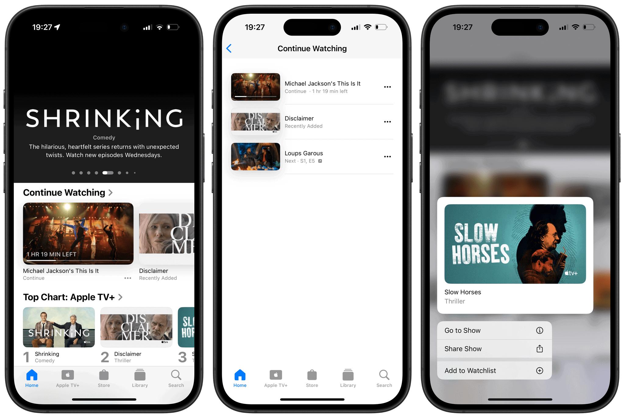 In the TV app's Home tab, the Up Next queue is now known as 'Continue Watching'. To manually add a movie or TV show to this queue, select 'Add to Watchlist'.