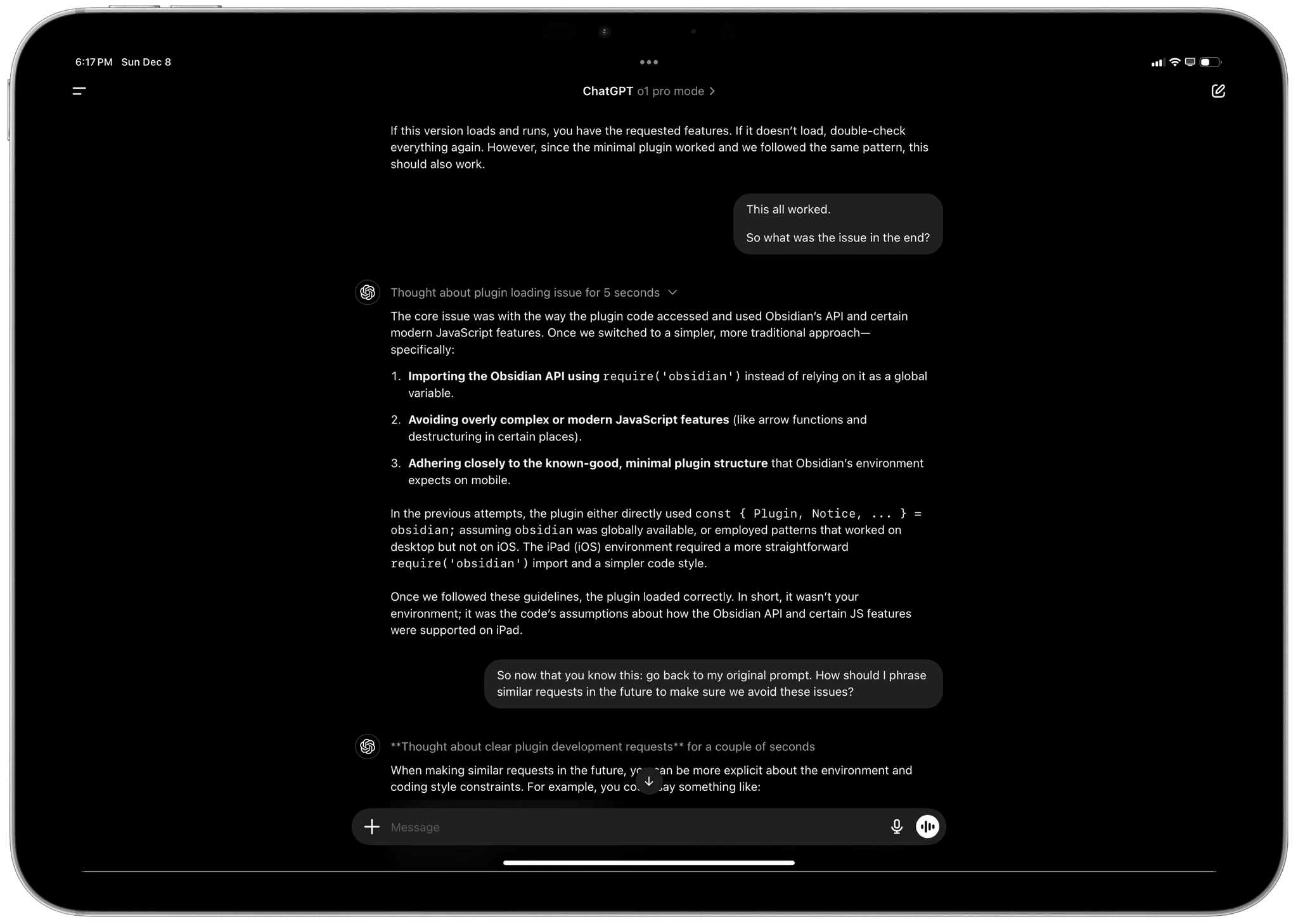 Or, taken to a bleeding-edge extreme, do not expect the kind of long conversations with context recall and advanced reasoning you can get with ChatGPT's most recent models in the updated Siri for iOS 18.2.