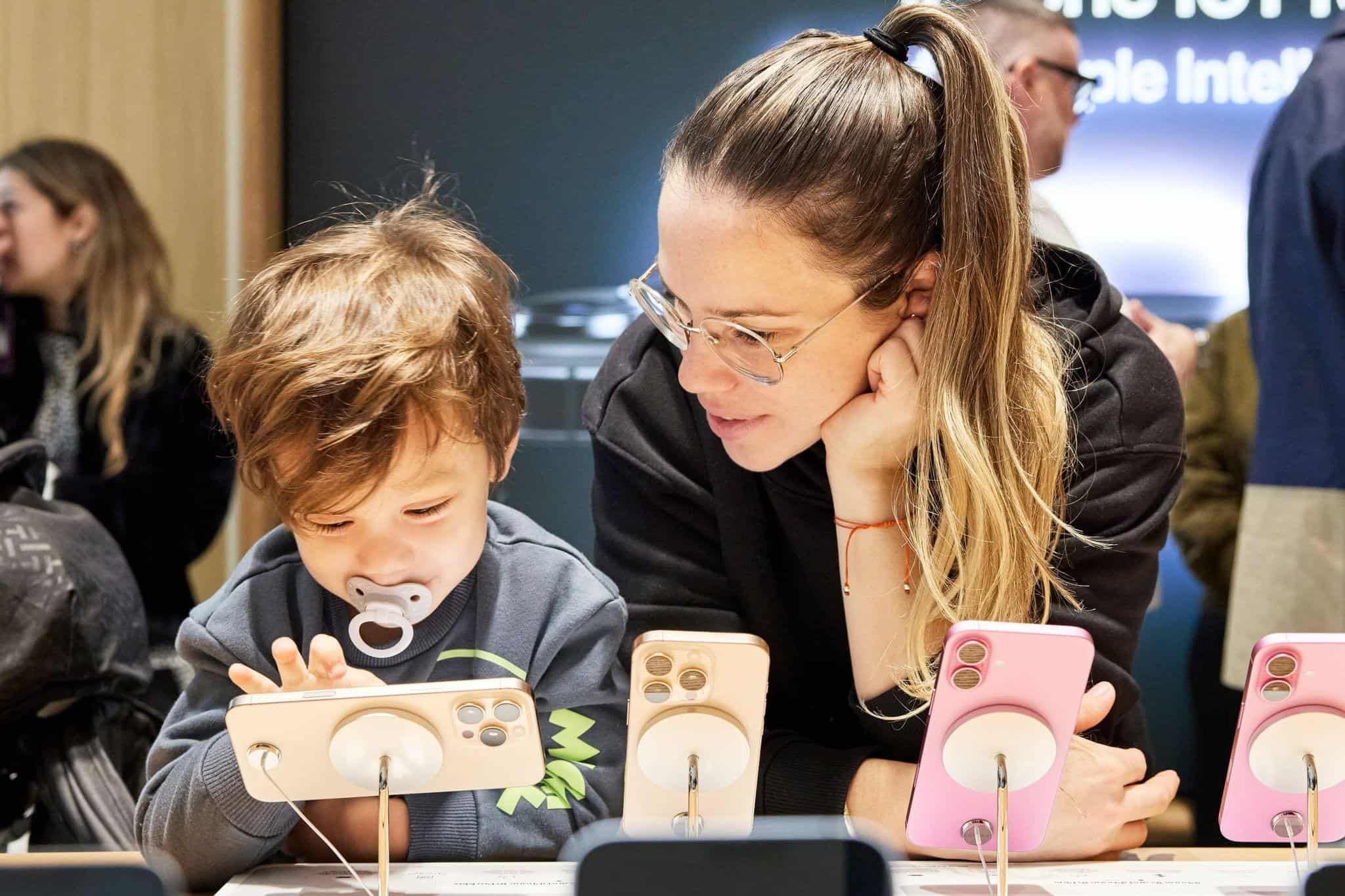 Starting them young. Source: Apple.