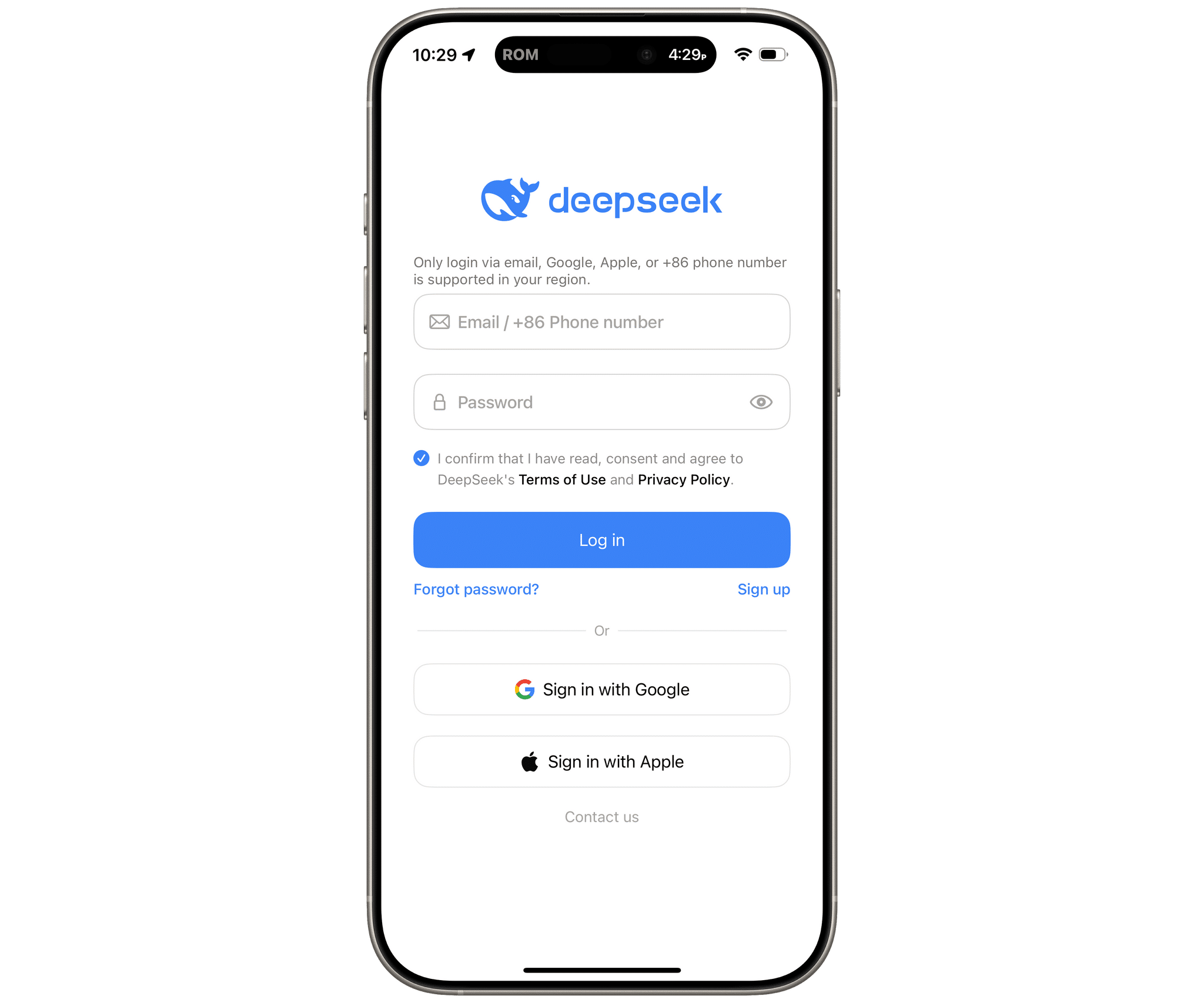 DeepSeek's newfound popularity has made it impossible to log in as of the publication of this story.
