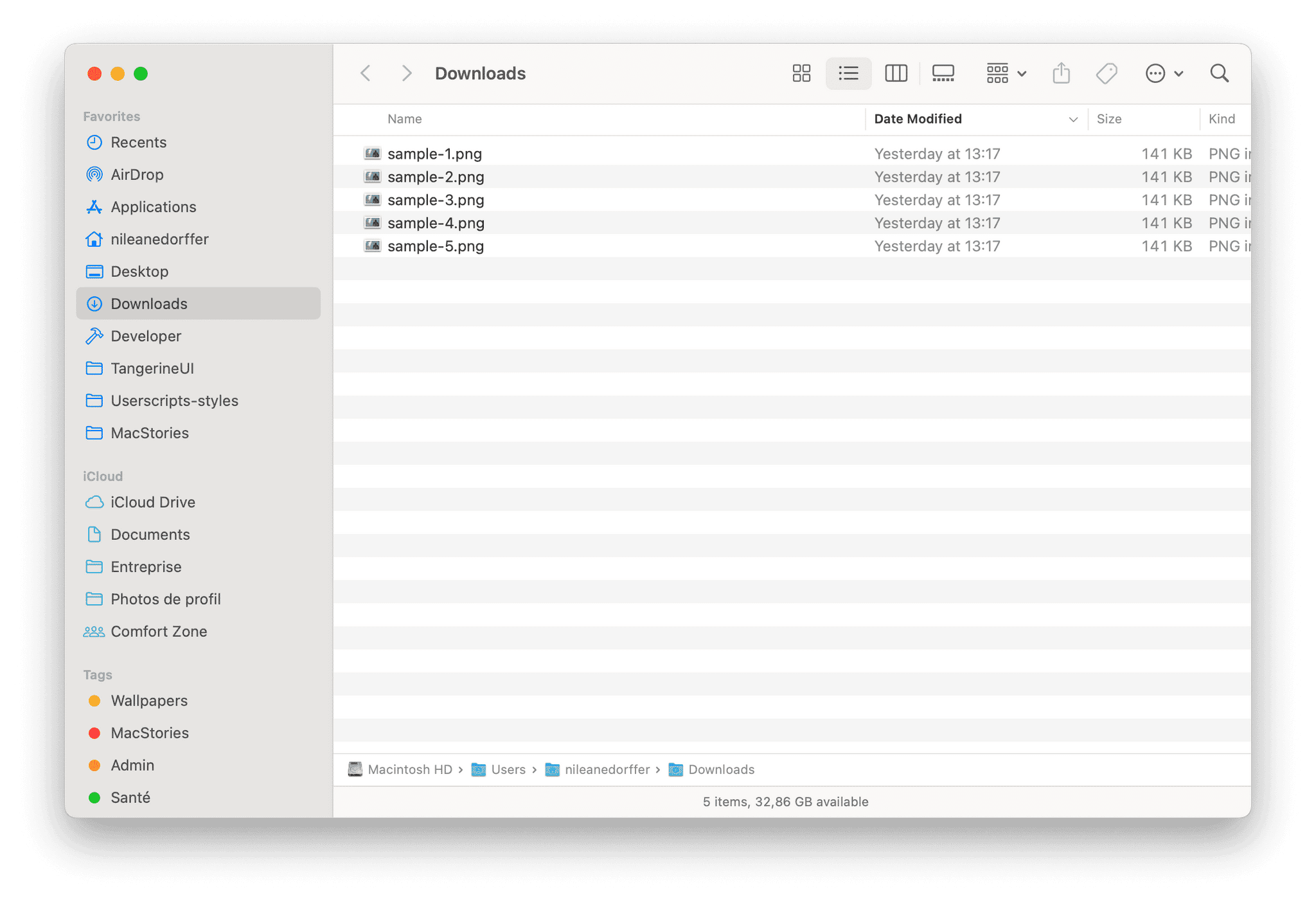 All five PNG files were successfully renamed.