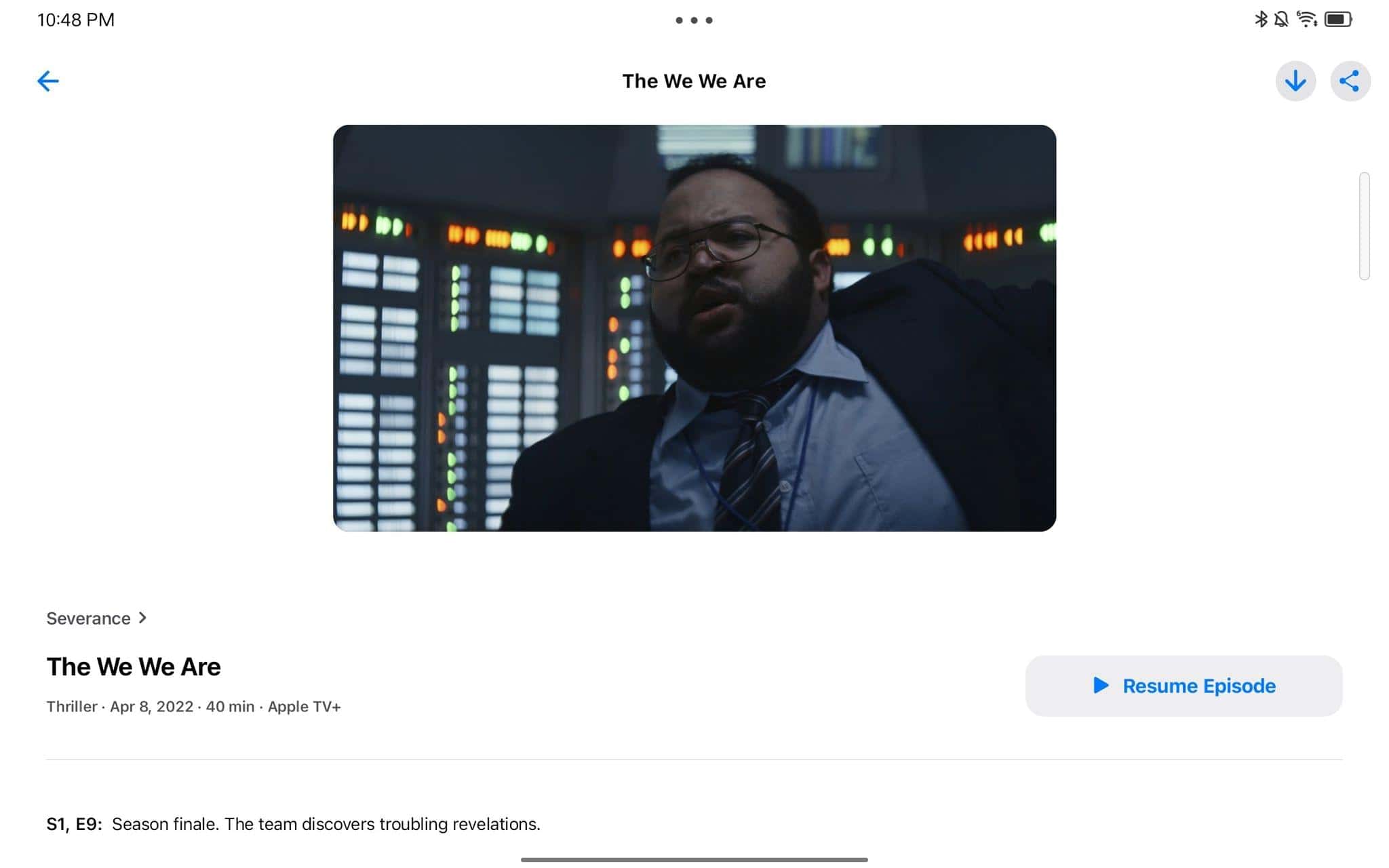 Episode view.
