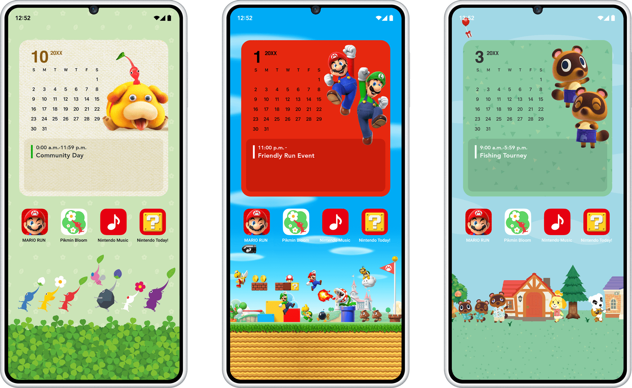 Nintendo's widgets. Source: Nintendo.