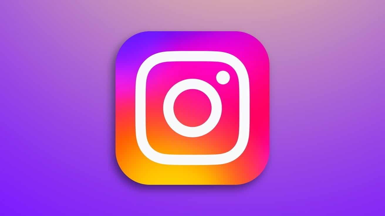 Multicolored gradient square with rounded edges contains a white camera icon, symbolizing a social media platform.