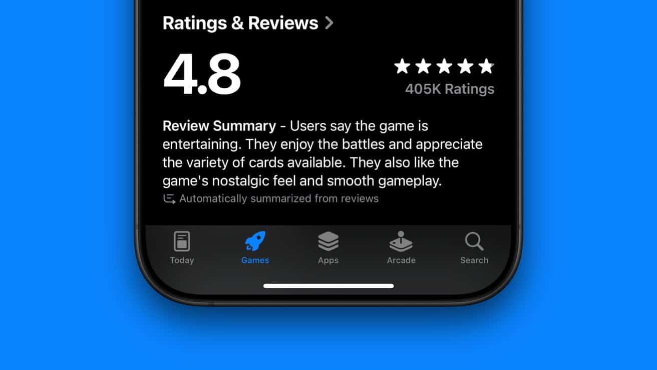 Apple has explained how its AI generates summaries of App Store Reviews.