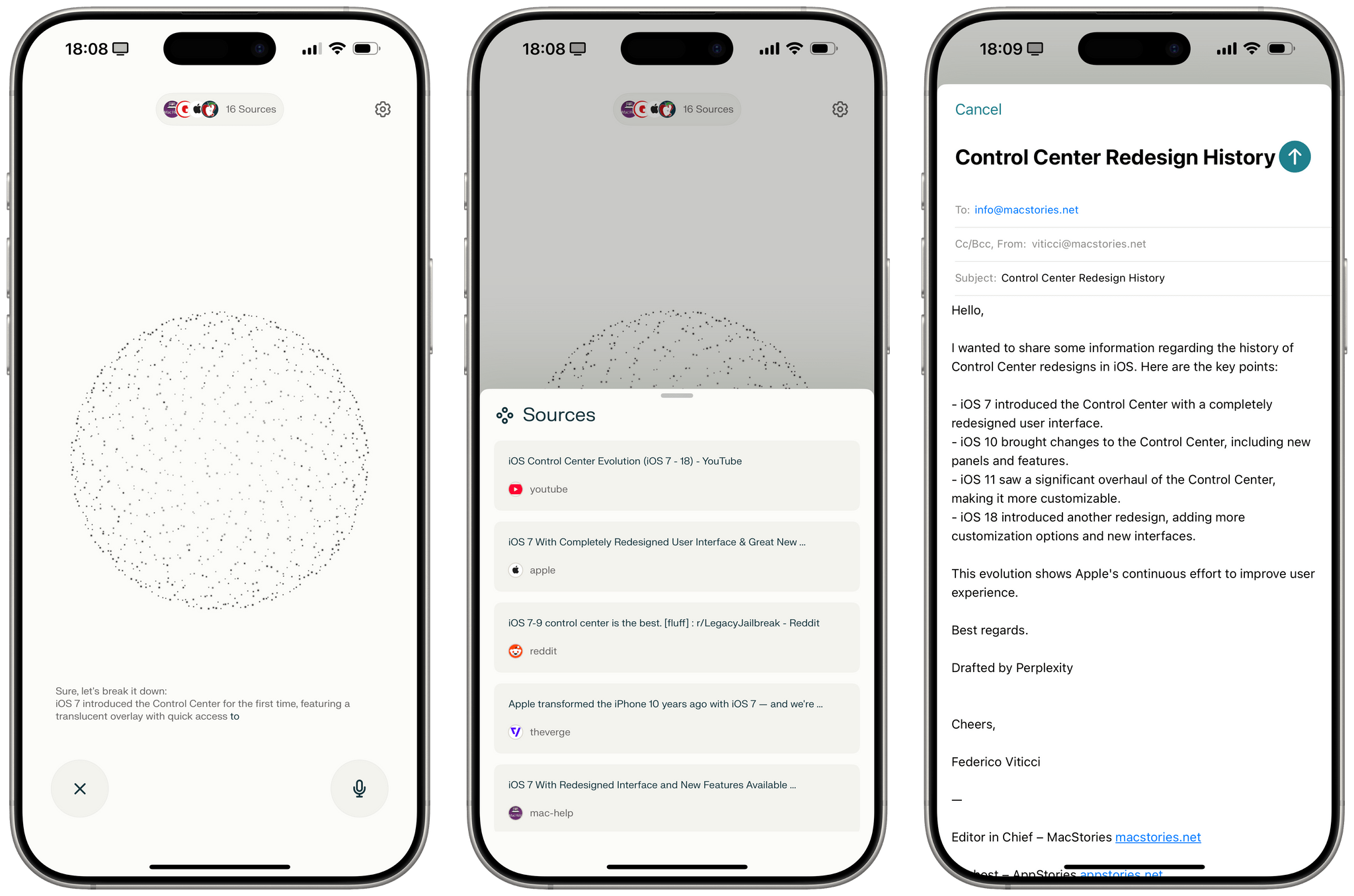 Perplexity's voice assistant for iOS.