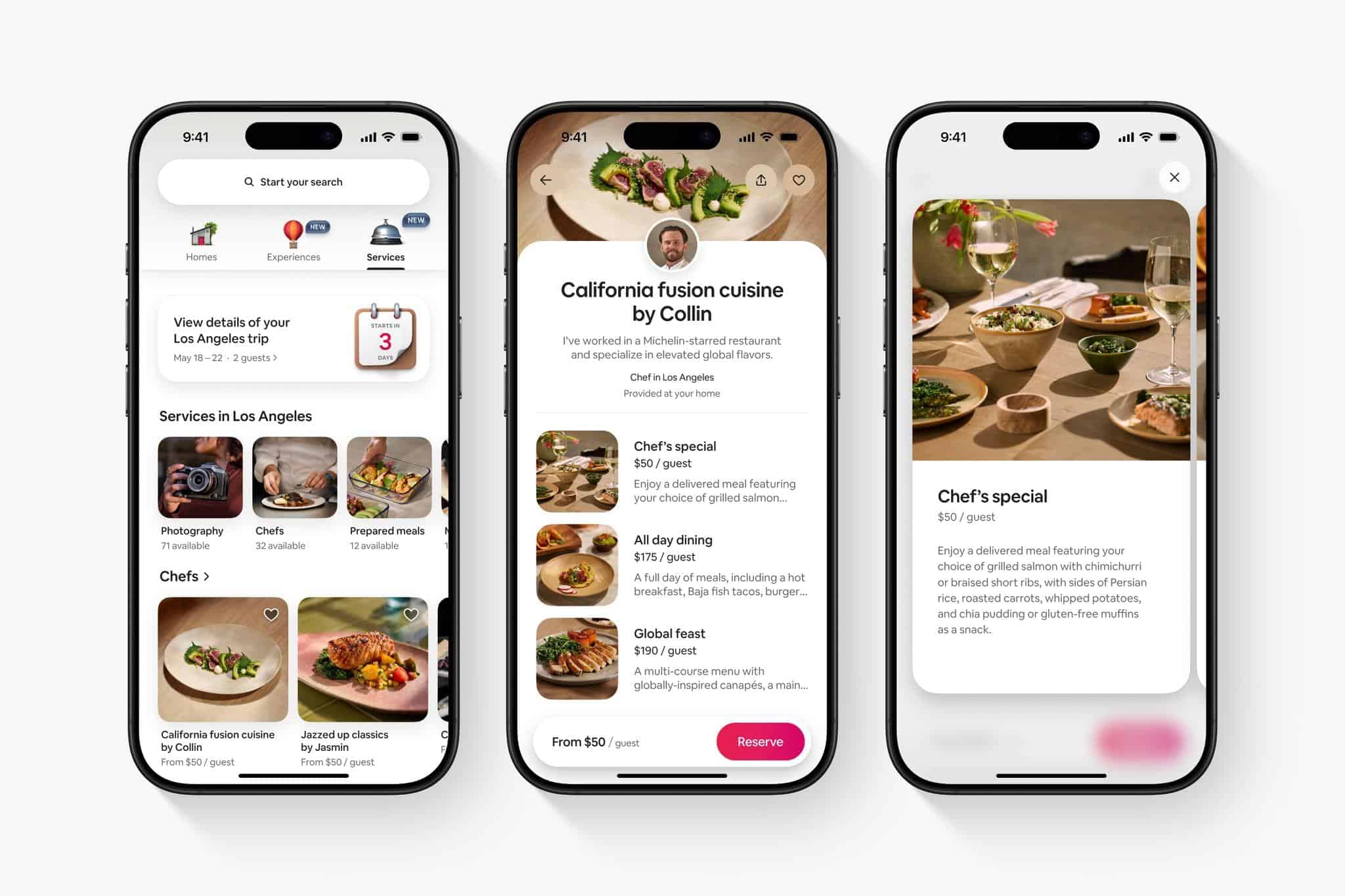 Services. Image: Airbnb.