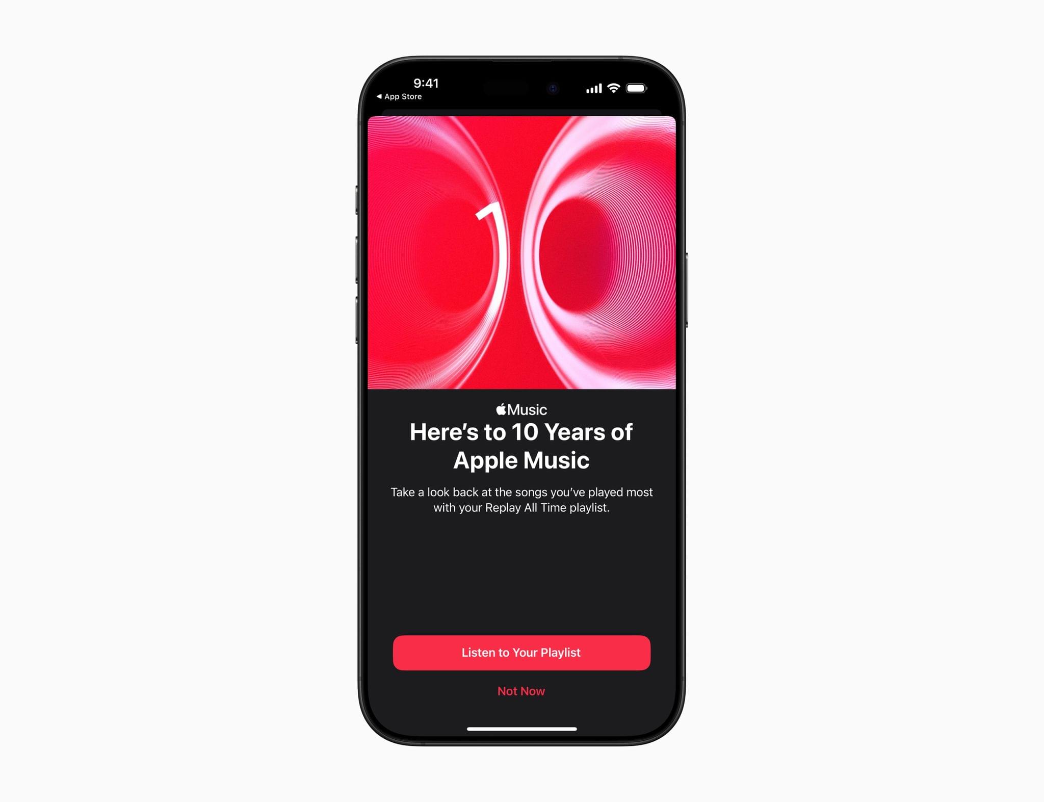 The Replay All Time playlist. Source: Apple.