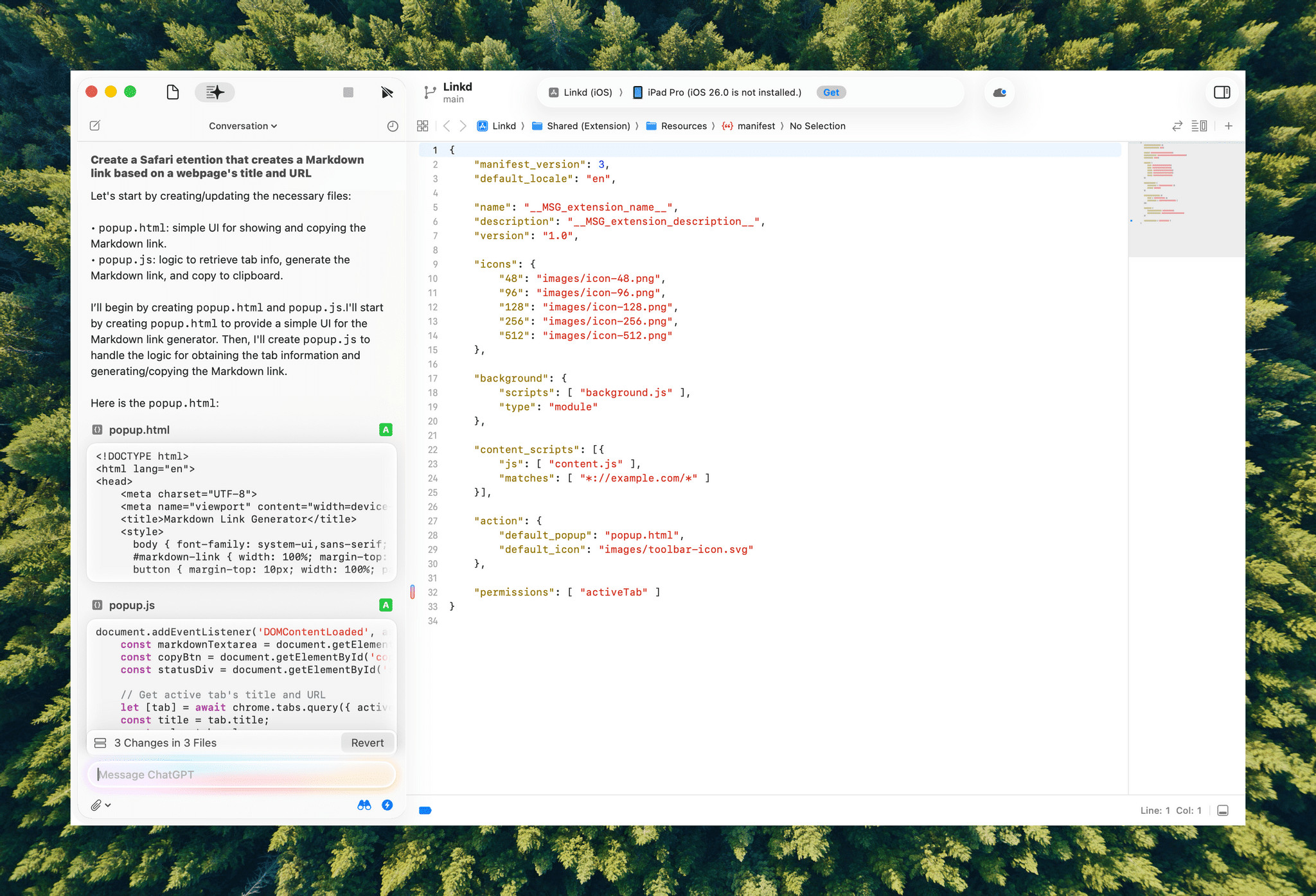 Swift Assist's chatbot lives in the left sidebar.