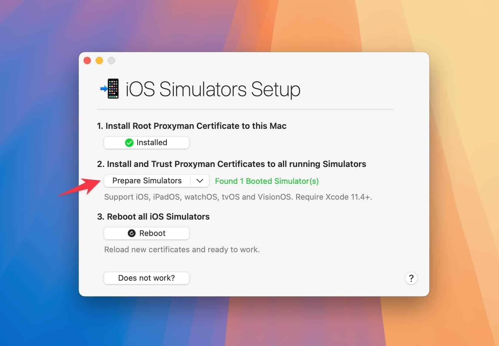 Proxyman Capture iOS Simulators