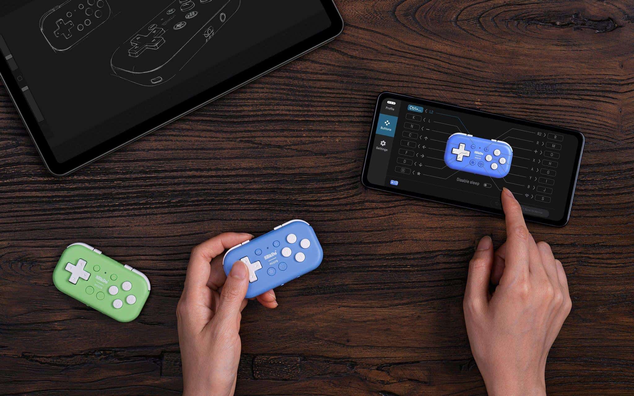 The 8BitDo Ultimate Controller app running on a mobile phone. Source: 8BitDo.