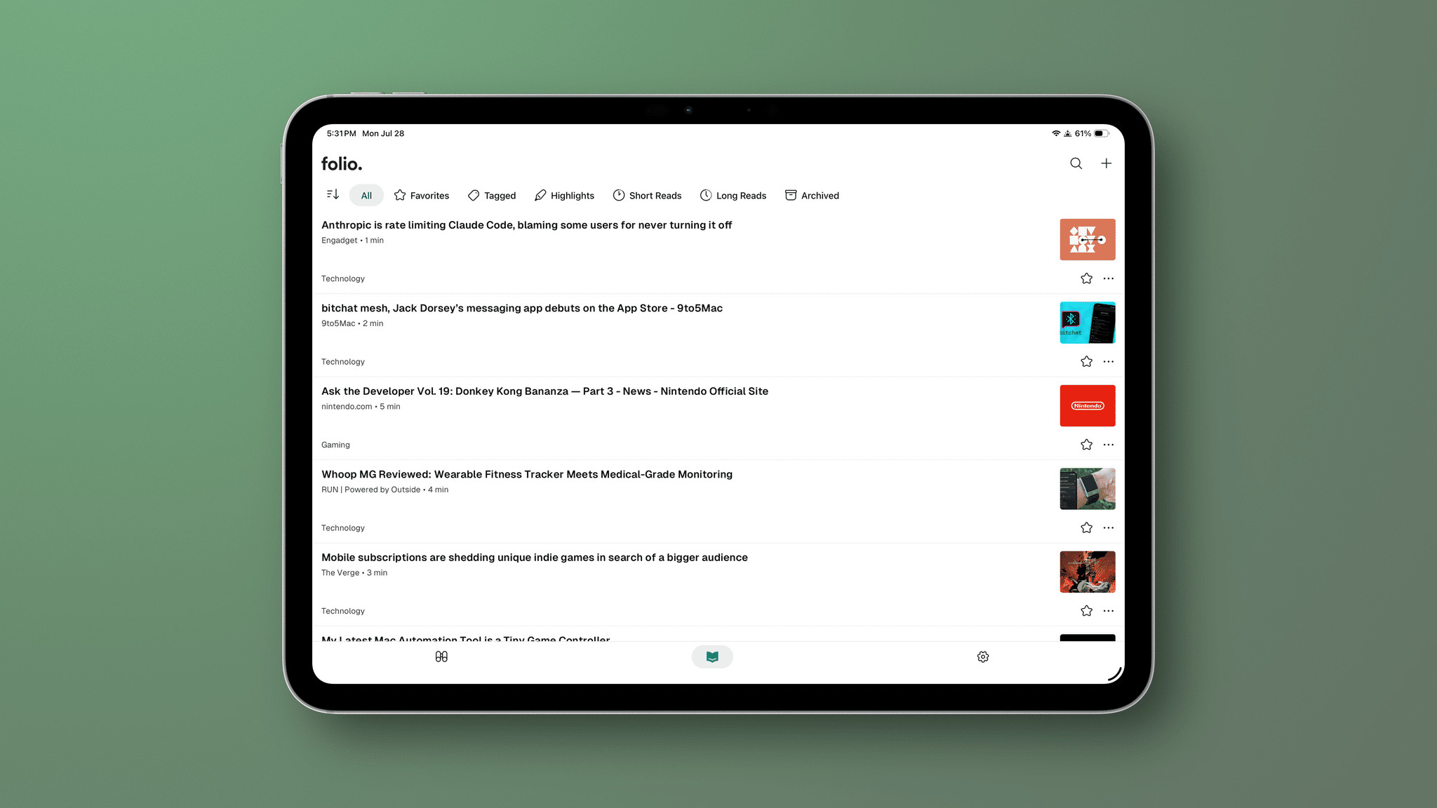 The iPad layout would probably work better divided into multiple columns when it's filling the full screen.