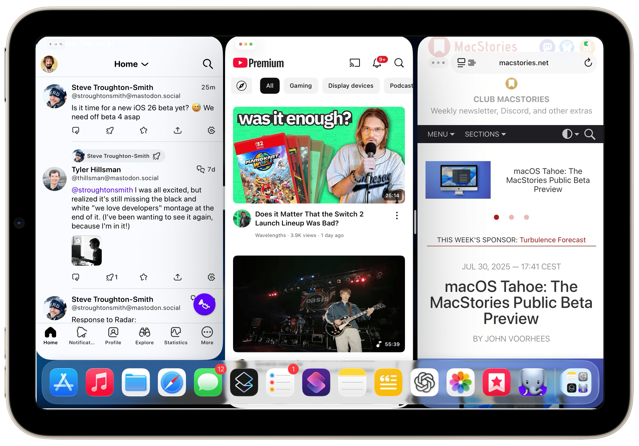 Windows on an iPad mini.