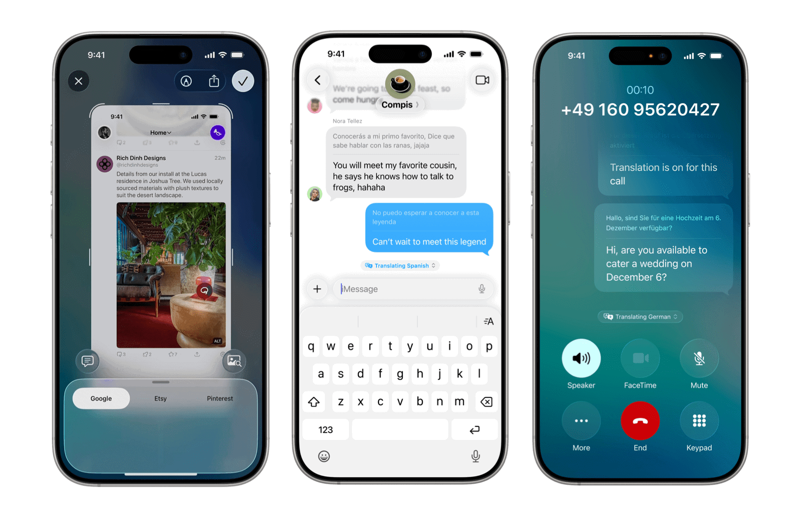 Apple Intelligence features are limited to newer iPhone models. Source: Apple.