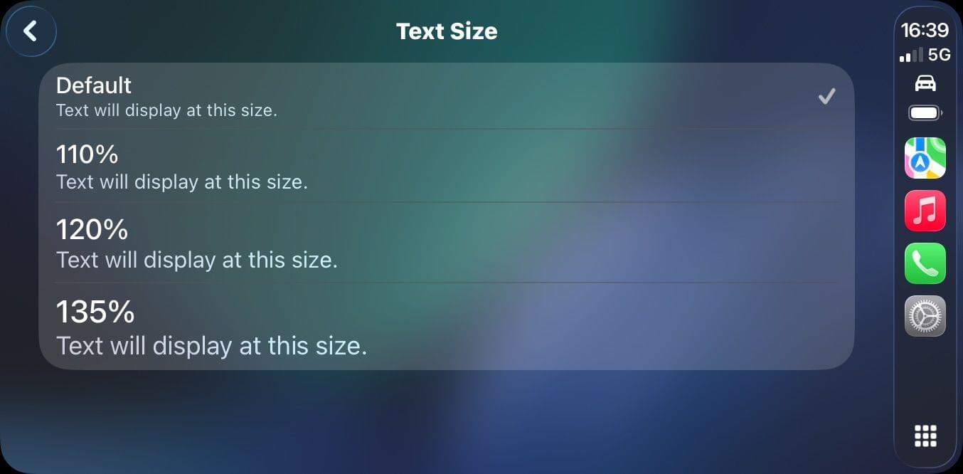 You can increase the text size.
