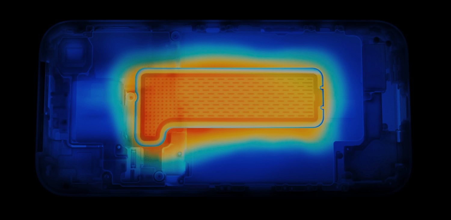 The 17 Pro Max dissipates heat with the help of a vapor chamber.