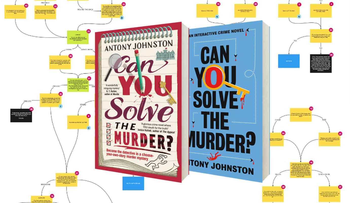 Can You Solve The Murder? books with flowchart