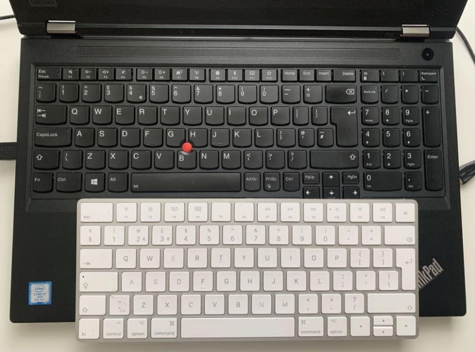 Mac vs PC keyboard compared