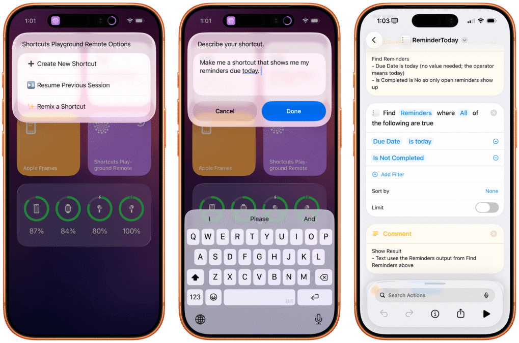 Shortcuts Playground Remote: The Generative Shortcut That Makes Other Shortcuts